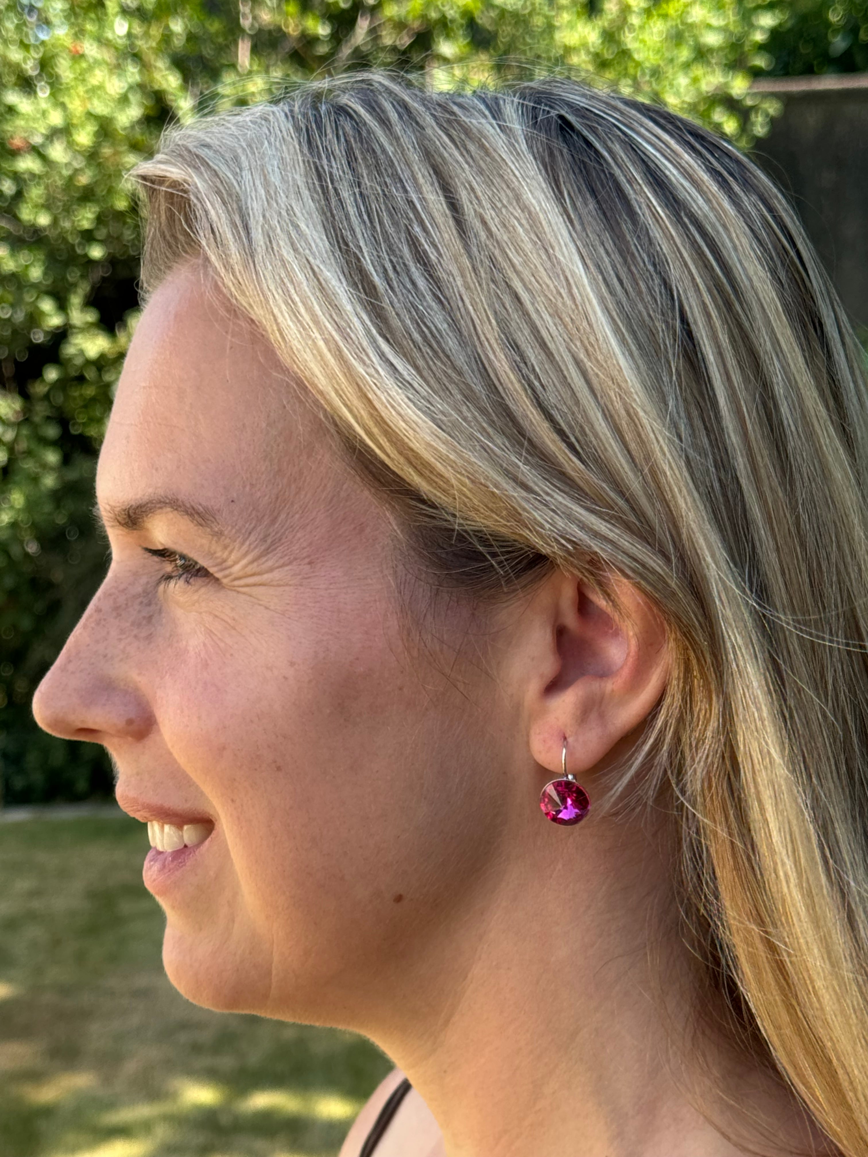 Medium Crystal Drop Earrings