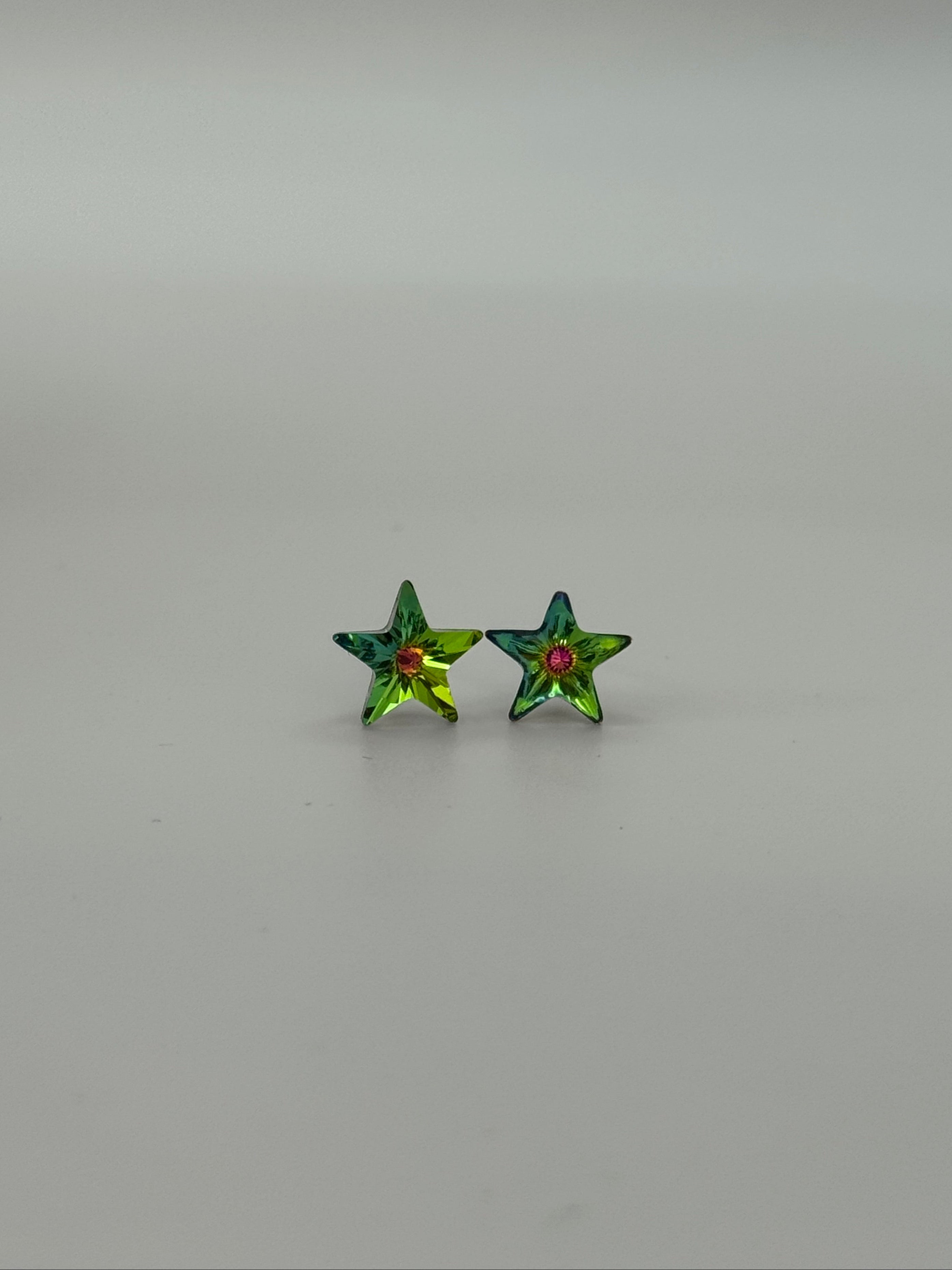 Crystal Star Stud Earrings
