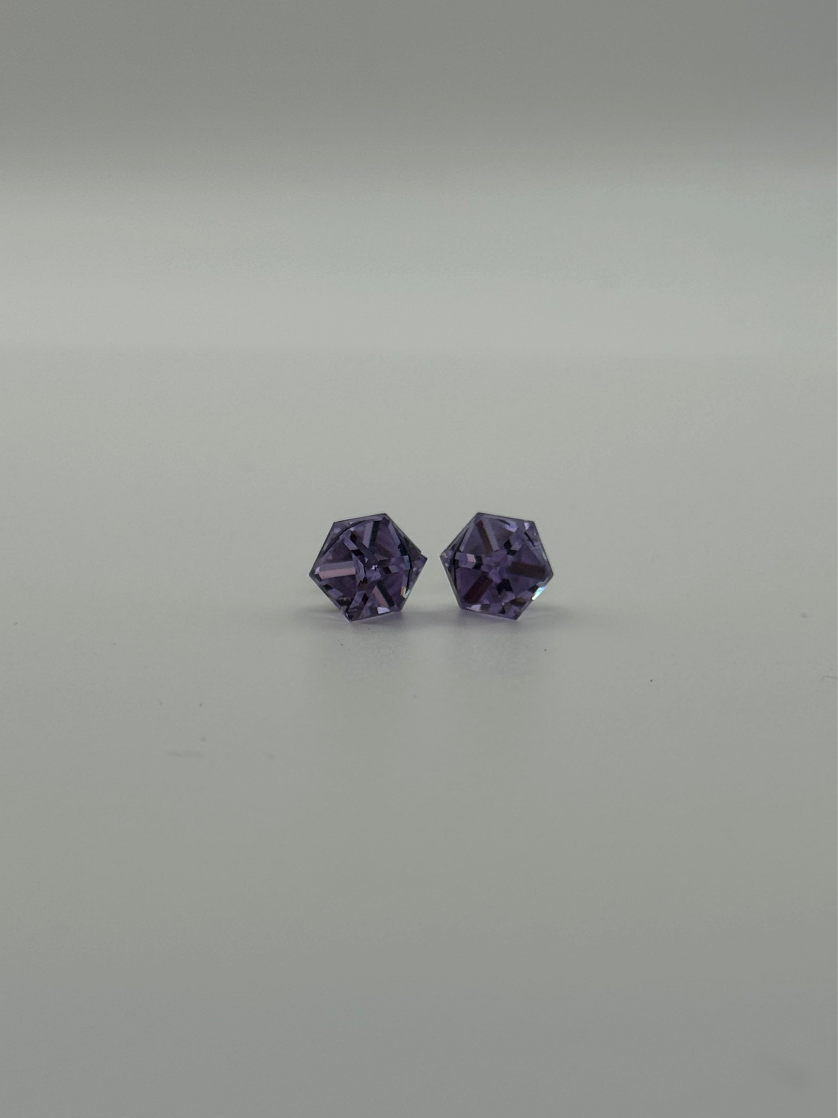 Crystal Cube Stud Earrings