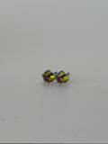 Crystal Cube Stud Earrings