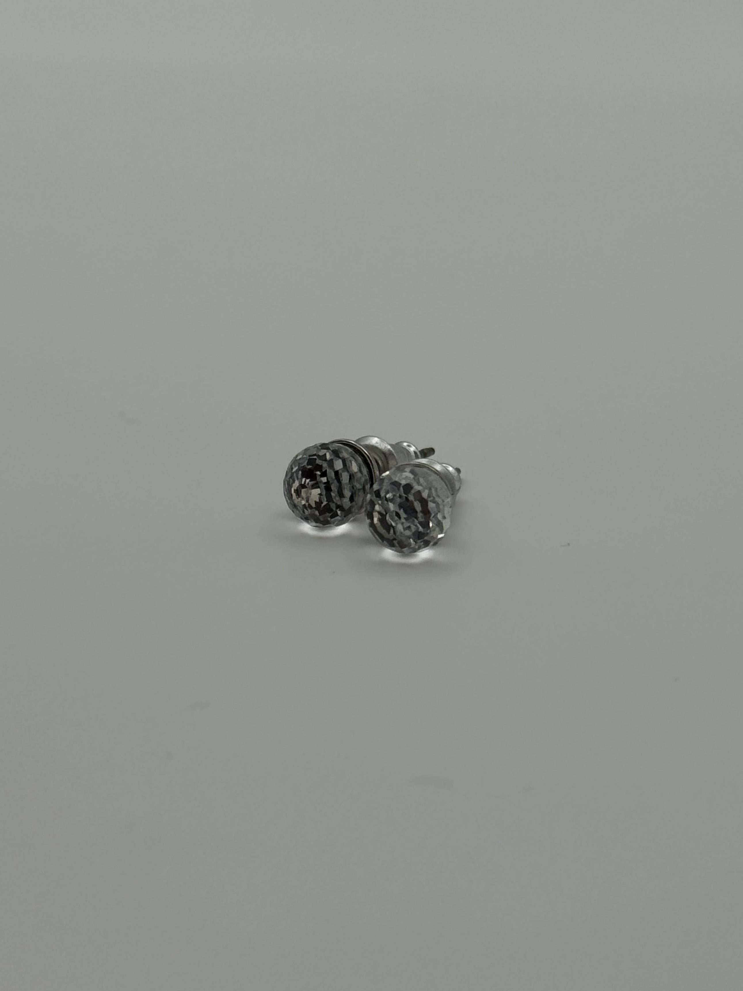 Crystal Ball Stud Earrings