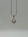 Pearl Cushion Pendant Necklace