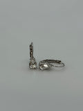 Clear Crystal Teardrop Earrings