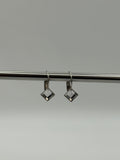 Square Crystal Drop Earrings