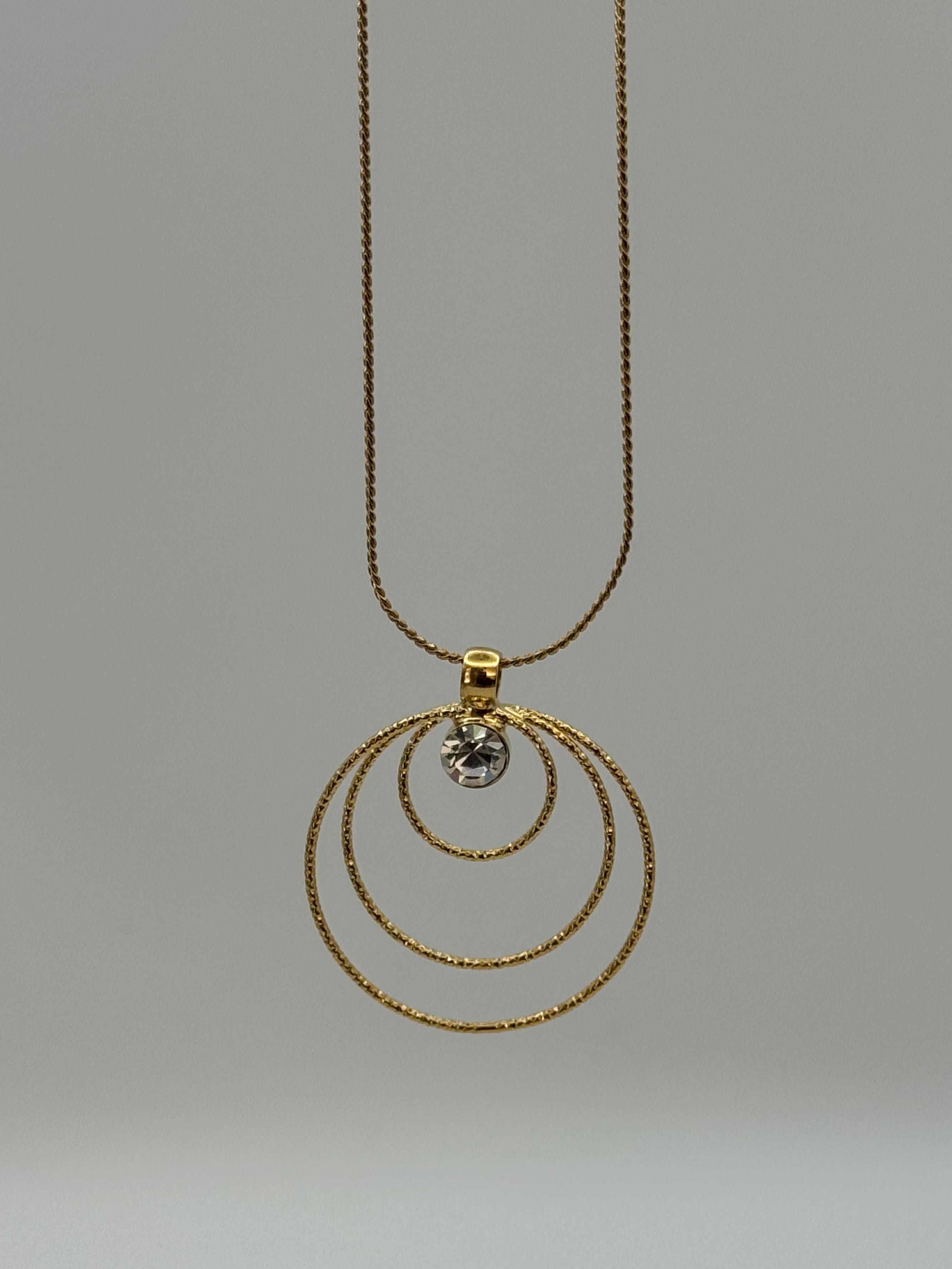 Spiral Drop Earrings & Pendant Necklace Set