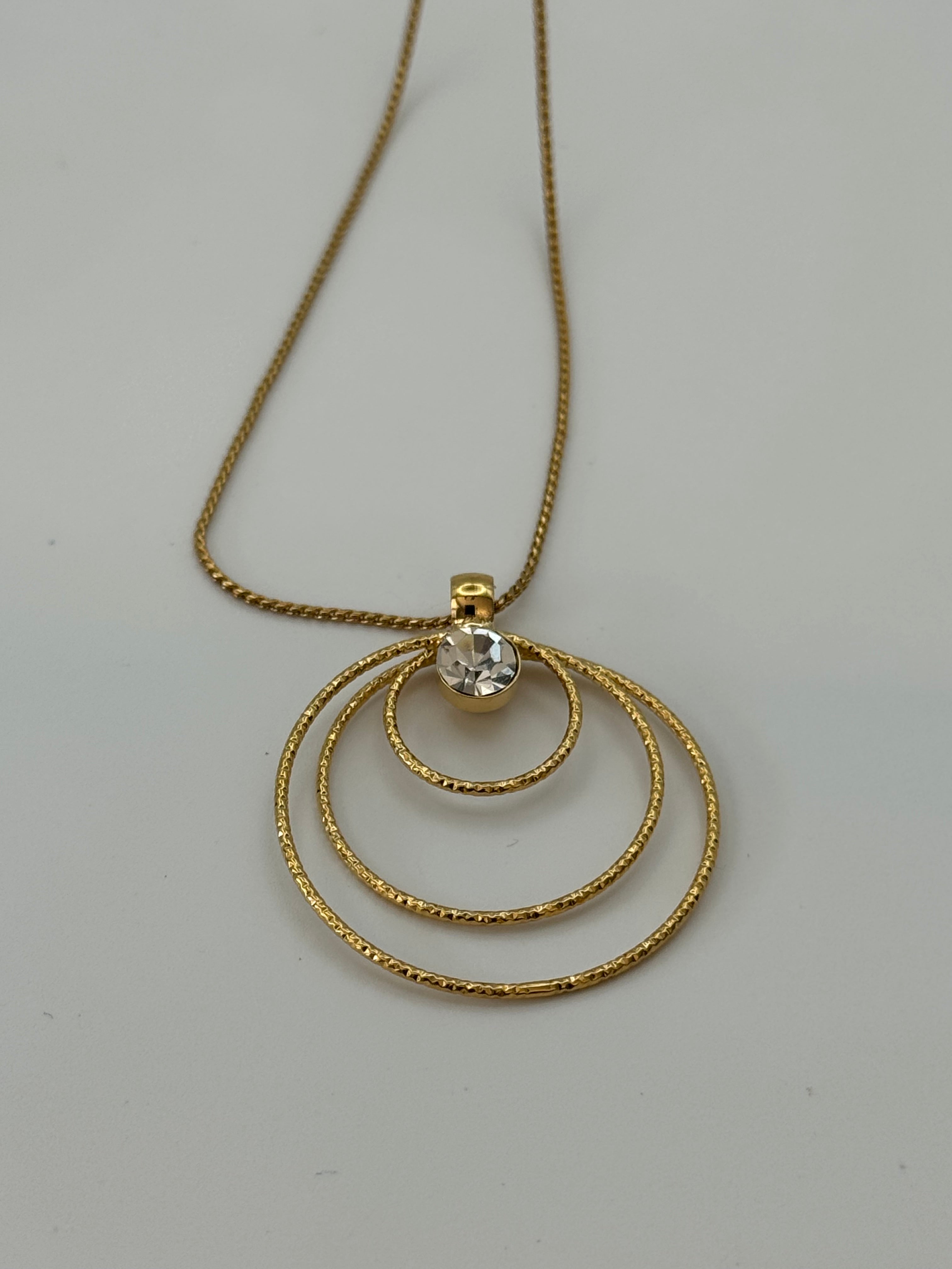 Spiral Drop Earrings & Pendant Necklace Set