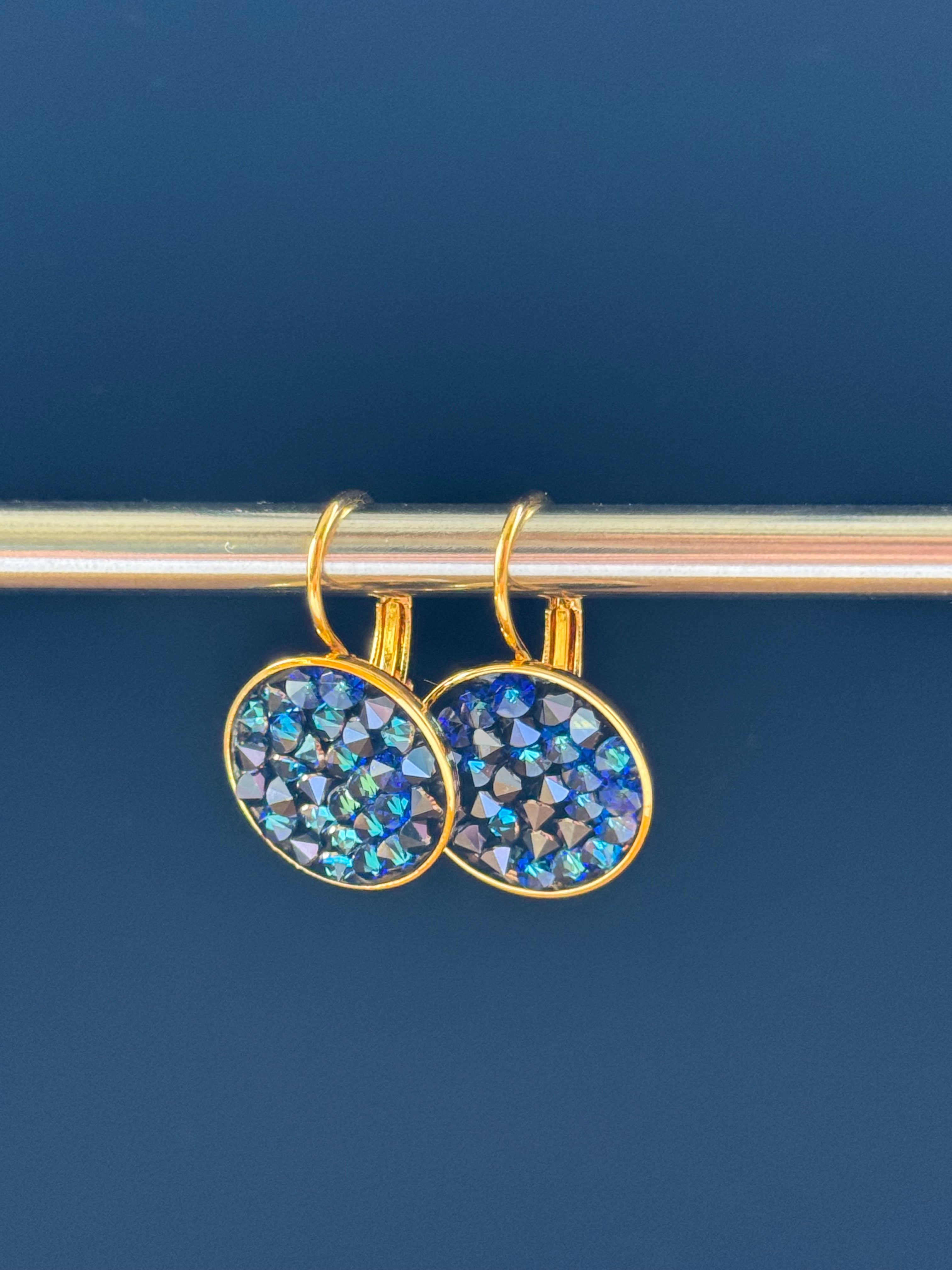 Druzy-Style Crystal Drop Earrings