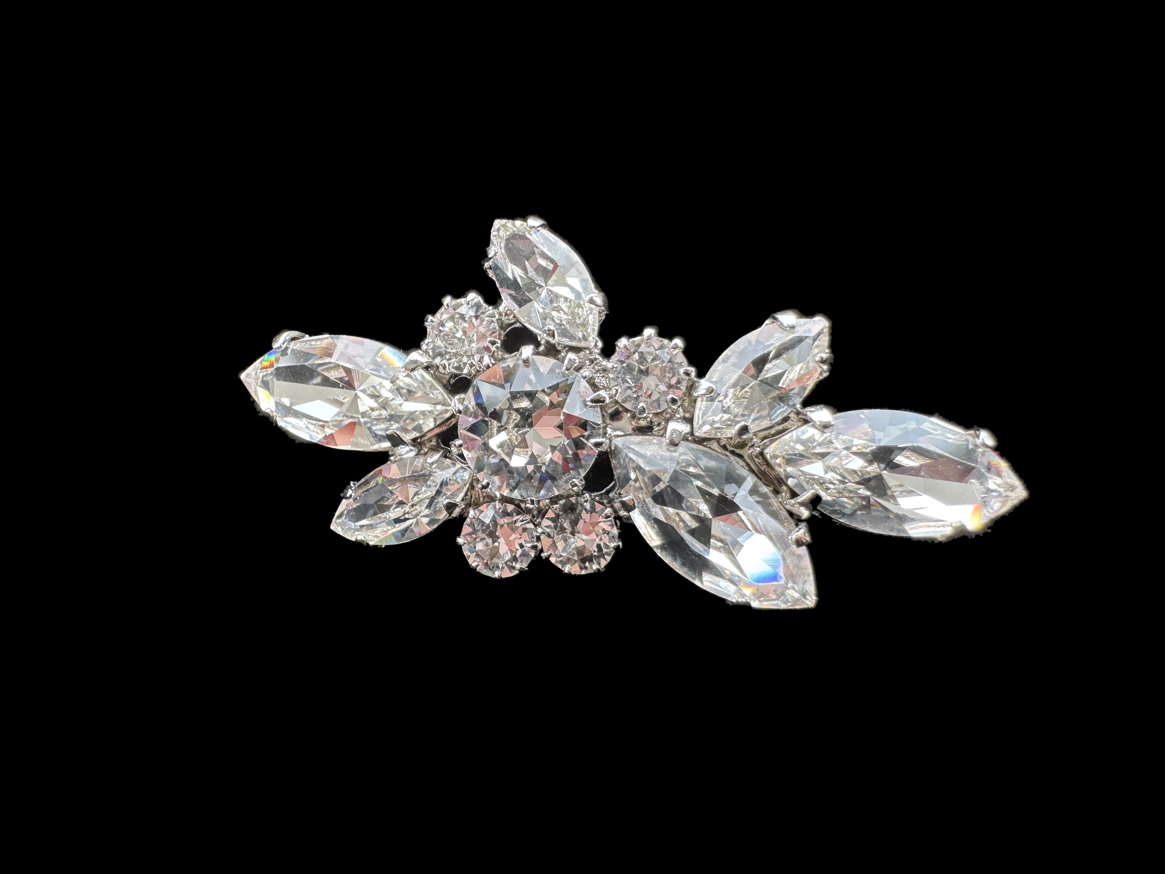 Crystal Cluster Brooch