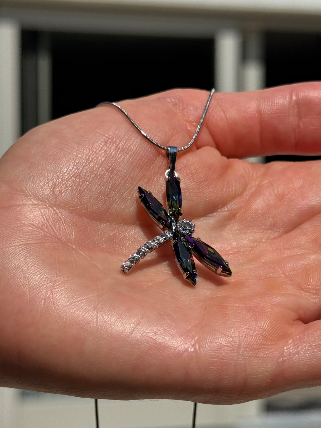 Mystic Dragonfly Pendant Necklace