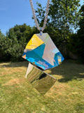 Iridescent Statement Crystal Pendant Necklace