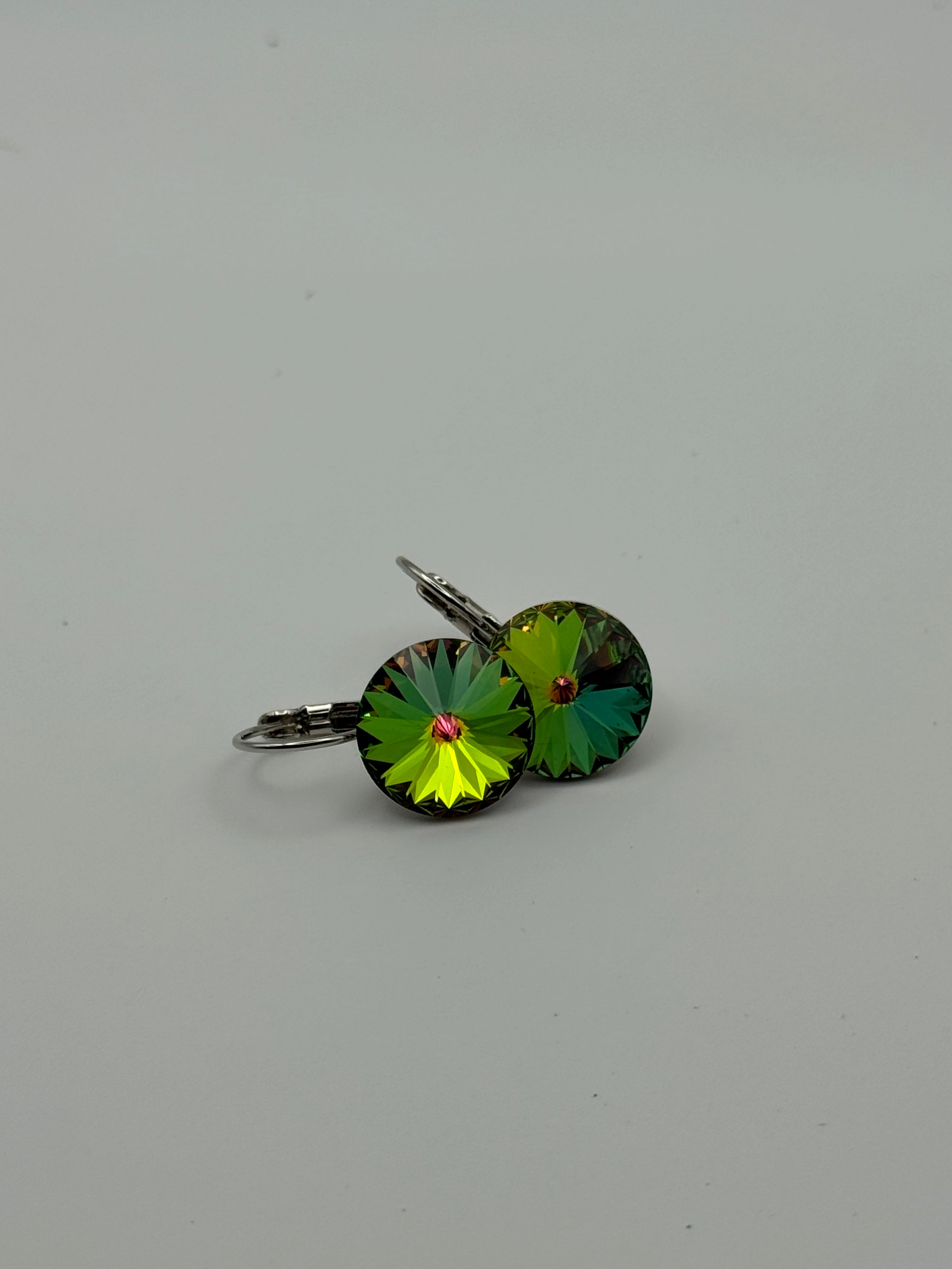 Large Crystal Drop Earrings