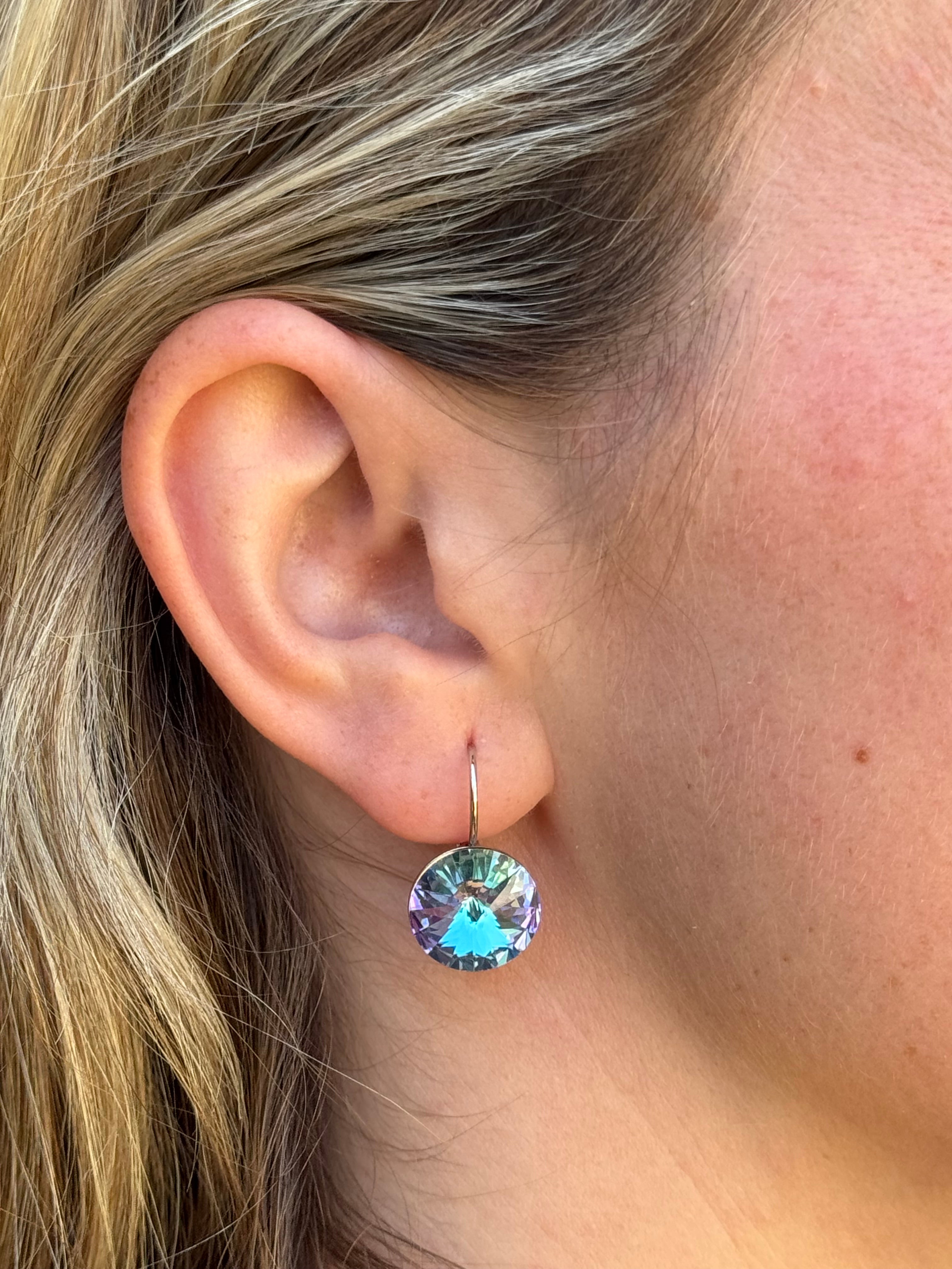 Large Crystal Drop Earrings